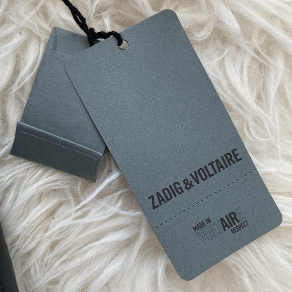 Zadig & Voltaire Lamb Leather Venturi Cuir Froisse Crinkle Effect Blazer - Picture 2 of 14